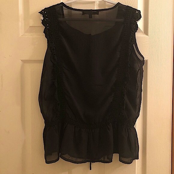 Love Stitch Peplum Blouse with Crochet and Pleat Details. - Picture 8 of 12